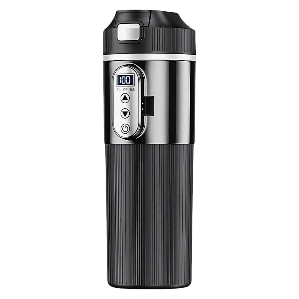 Electric Kettle Stainless Steel Portable Car Heating Cup Smart Mug