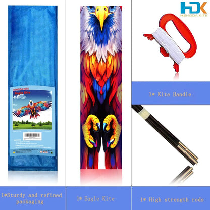 New Outdoor Fun Sports Huge Colorful Eagle Kite