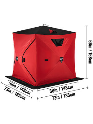 Ice Fishing Tent Warm Winter Large Space Thick Outdoor Tent